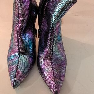 Iridescent Women's Ankle Boots